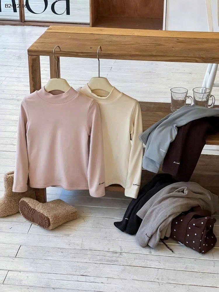 Áo giữ nhiệt cổ cao, dày dặn hai lớp  AMBB KIDS -Giá sỉ  Sz 90-150 : 148k Sz 160 : 162k Sz 170 : 174k