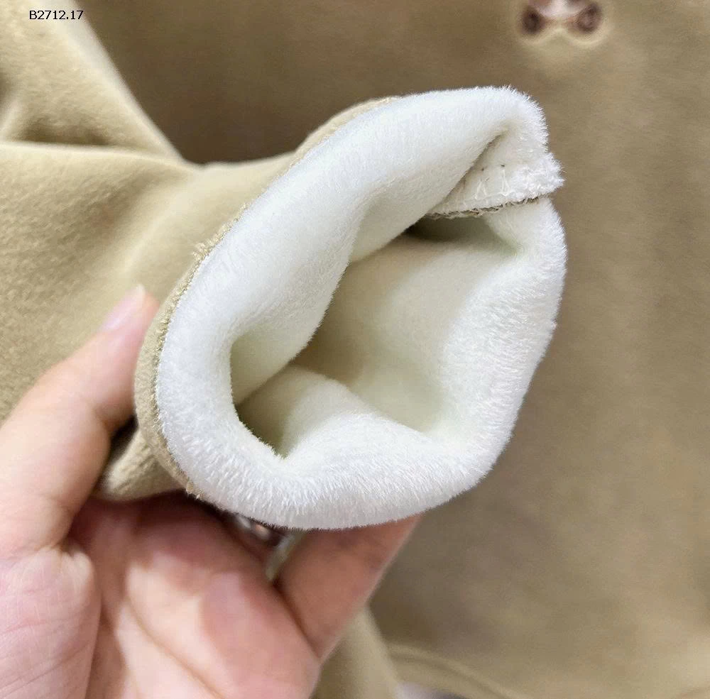 ÁO NỈ LÓT LÔNG BÉ TRAI BÉ GÁI KACADY- sỉ 122k