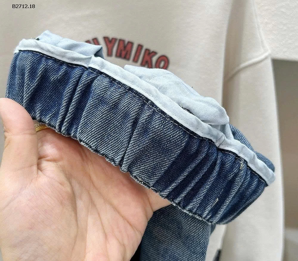 QUẦN JEAN THÊU NƠ BÉ GÁI KACADY  - sỉ 154k