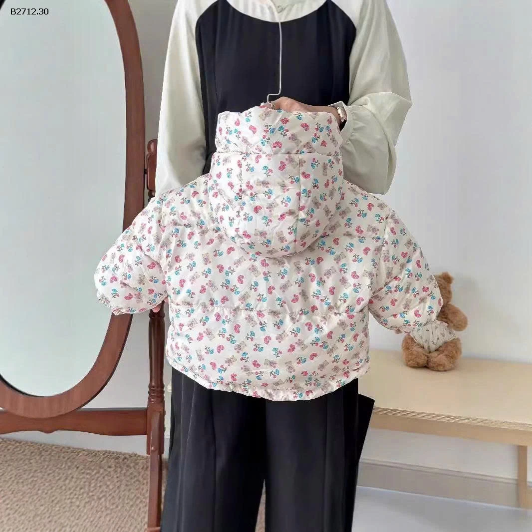 ÁO PHAO HOA NHÍ LÓT LÔNG CHO BÉ  - sỉ 222k