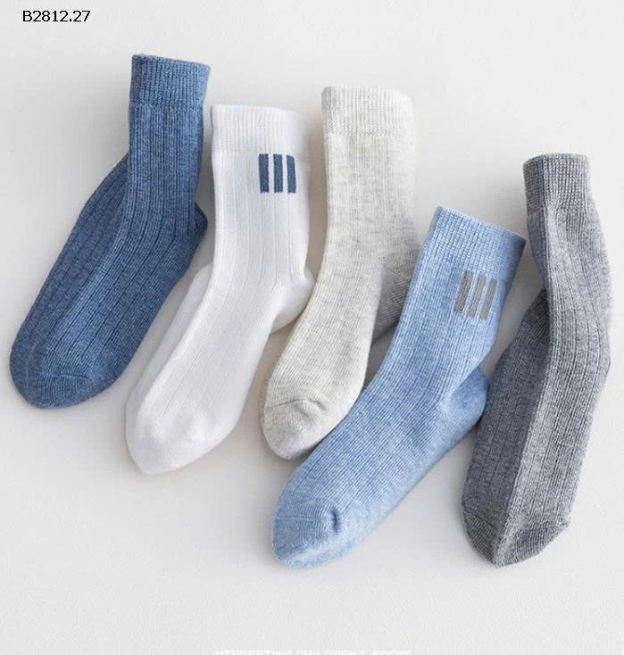  Set 5 đôi cotton cho bé - giá sỉ 103k/set 5 đôi tất 