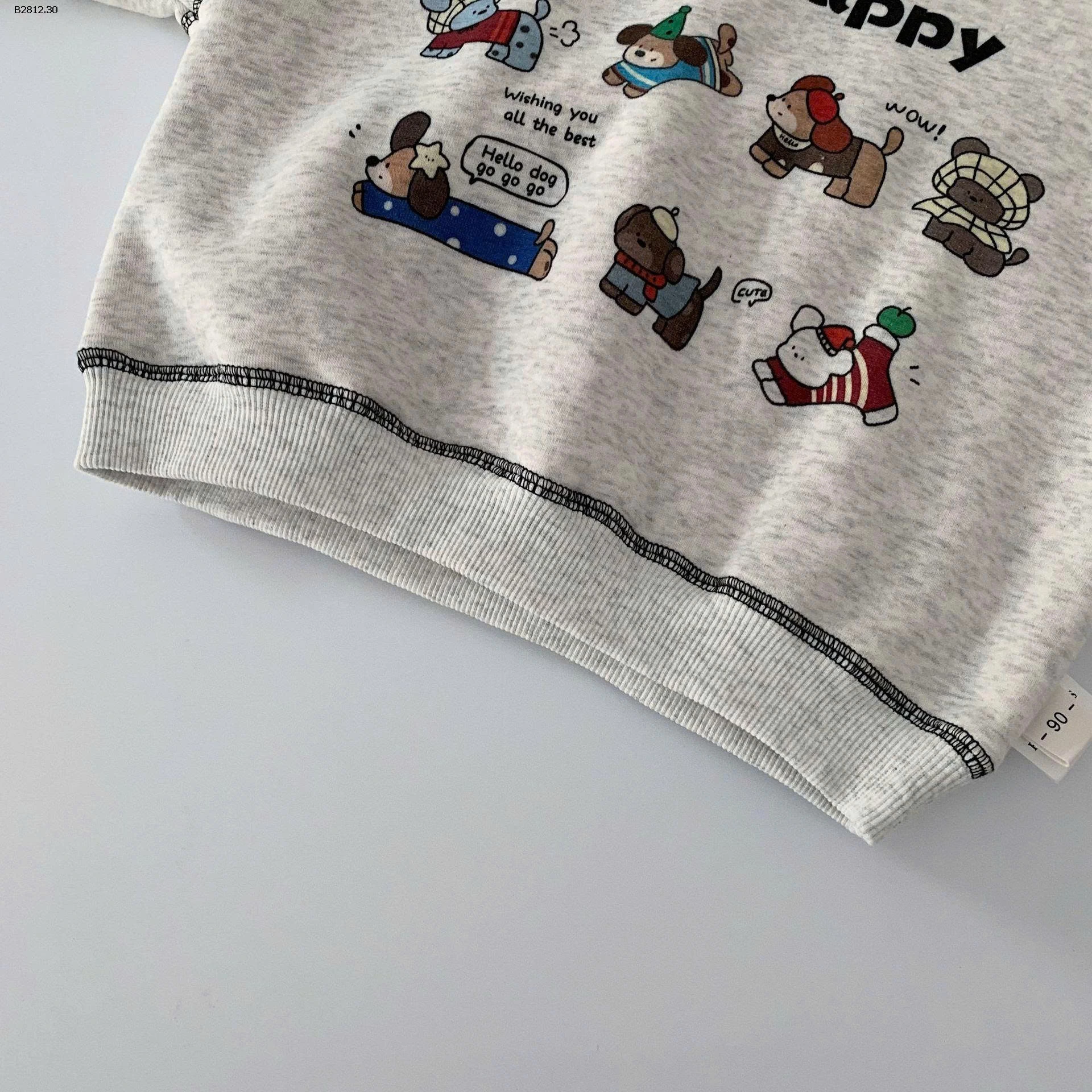 Áo nỉ lót lông cừu cho trẻ em MaibaoCHO BÉ-Giá sỉ 180k