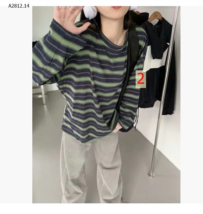 ÁO THUN SỌC FORM RỘNG  - sỉ 82k