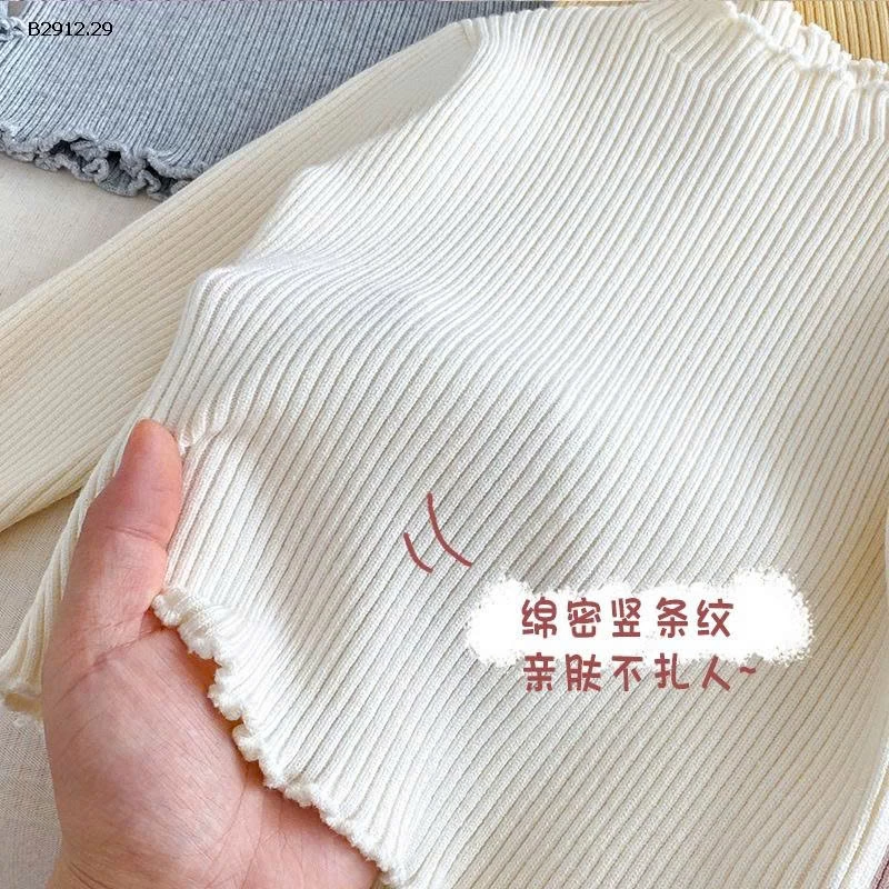 Áo len dày màu trơn cho bé gái - giá sỉ 125k