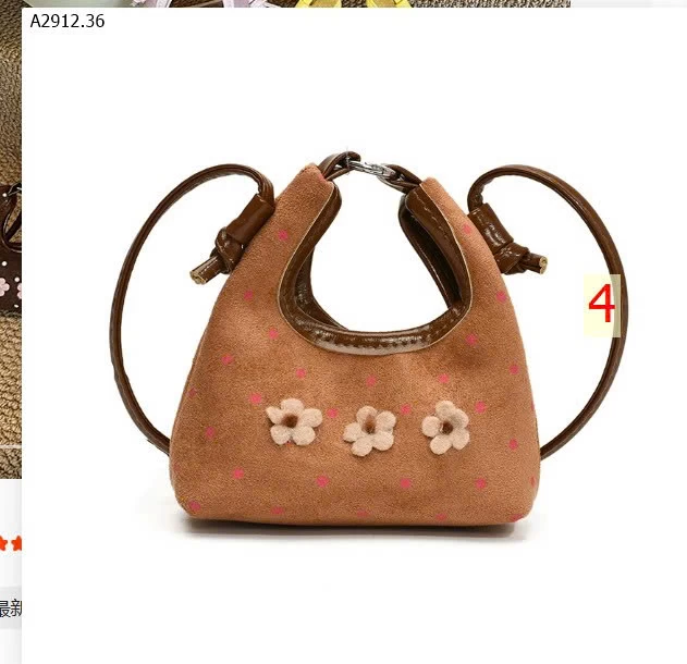 Túi xách hoa chấm bi bé gái dễ thương - sỉ 111k