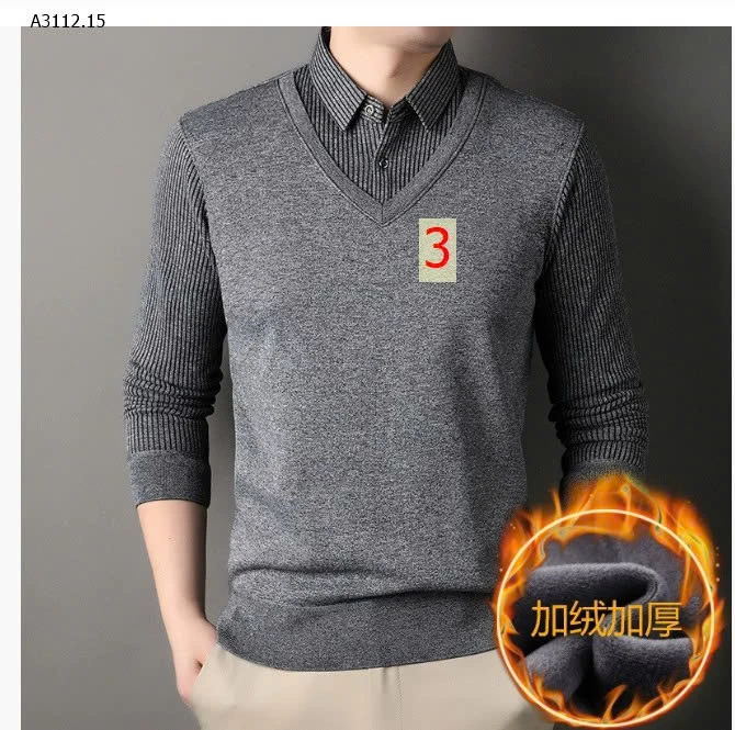 ÁO LEN GIẢ 2 LỚP LÓT LÔNG - sỉ 135k