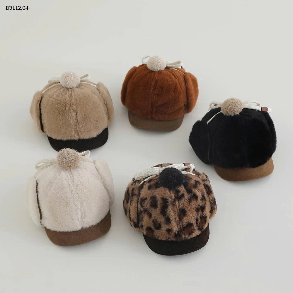 MŨ LÓT LÔNG CHE TAI CHO BÉ NEW-Giá sỉ 95k