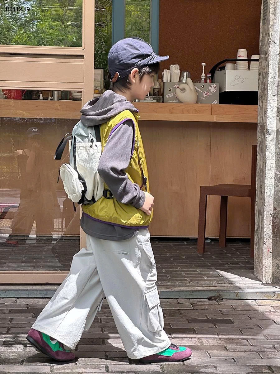 Áo khoác cardigan không tay phối màu thời trang cho bé  Elmo Baby Kids AMBB-Giá sỉ  sz 90-150 : 199k Sz 160 : 216k Sz 170 : 234k