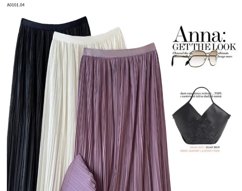 CHÂN VÁY XẾP LY ANNA CAO CẤP - sỉ 160k