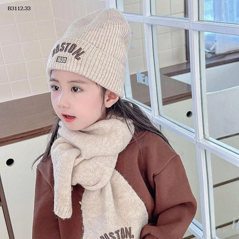 SET MŨ LEN & KHĂN QUÀNG TRẺ EM-Giá sỉ 62k