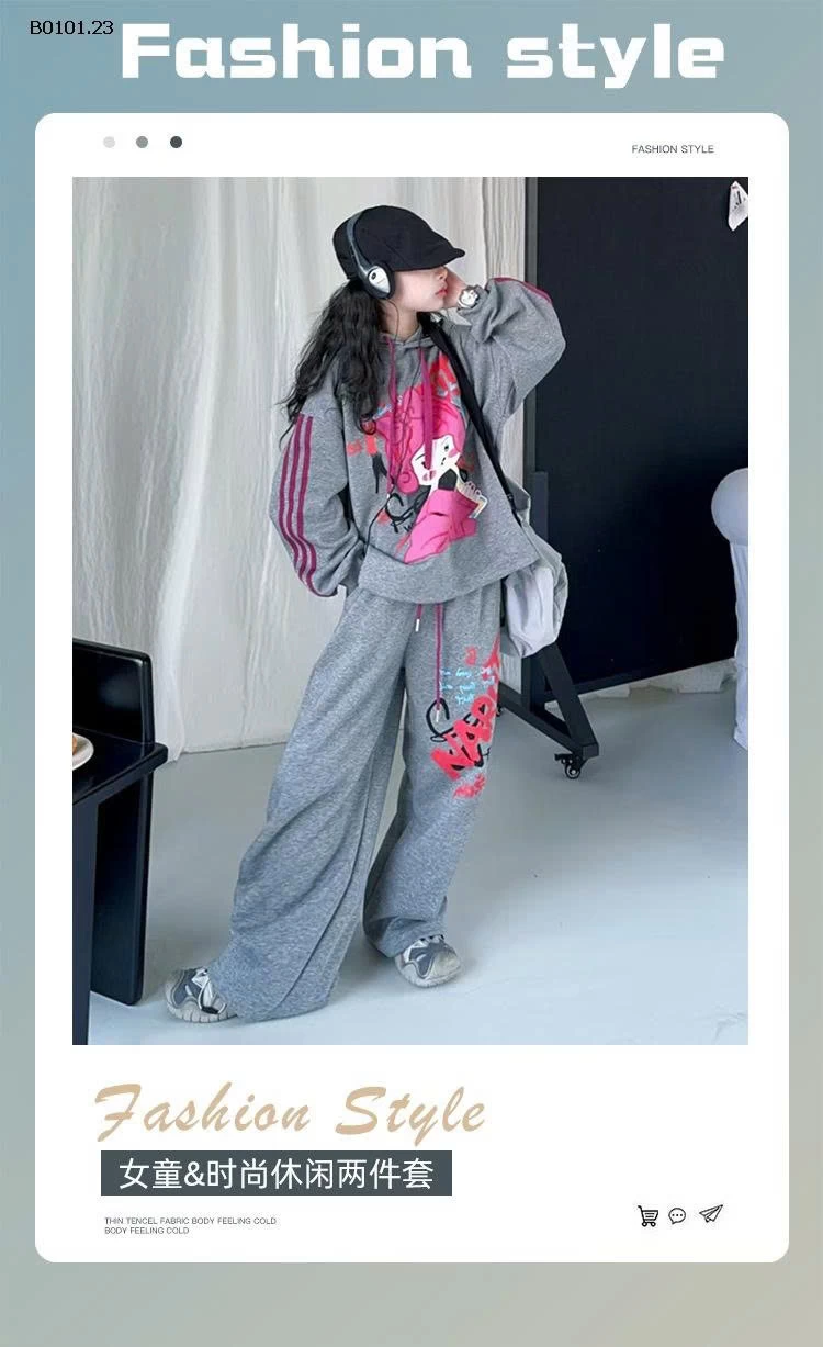 SÉT NỈ CÔ GÁI HOẠT HÌNH-Giá sỉ 365k