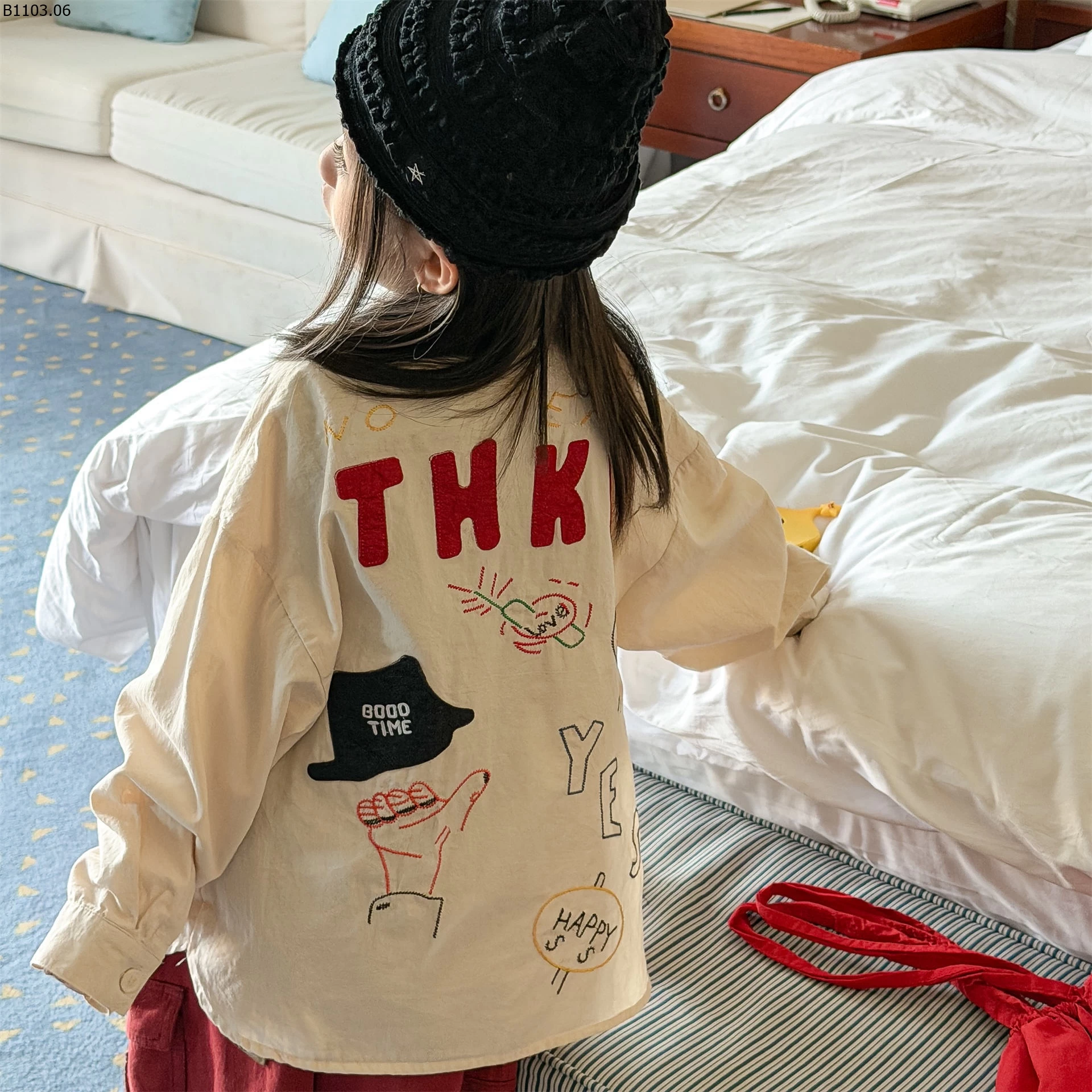 SƠ MI ĐUÔI TÔM THÊU CHỮ 7021 ADBABY sỉ 255k