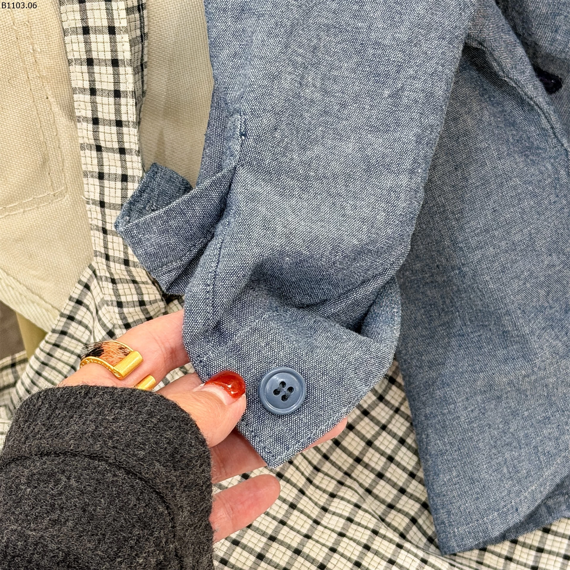 SƠ MI ĐUÔI TÔM THÊU CHỮ 7021 ADBABY sỉ 255k