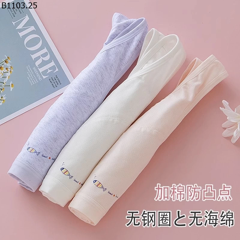 BRA COTTON KHÔNG ĐỆM BÉ GÁI sỉ 150k/set 3c mix