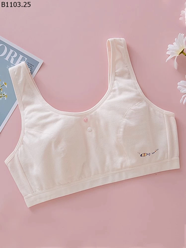 BRA COTTON KHÔNG ĐỆM BÉ GÁI sỉ 150k/set 3c mix