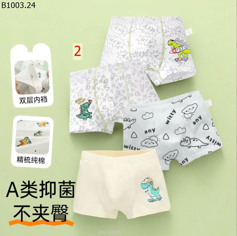 SET 4 quần chip bé trai - Giá sỉ 95k/set