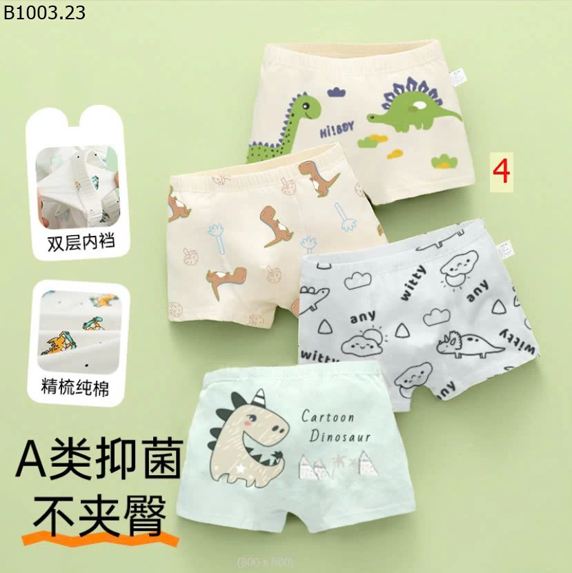 SET 4 quần chip bé trai- Giá sỉ 95k/set