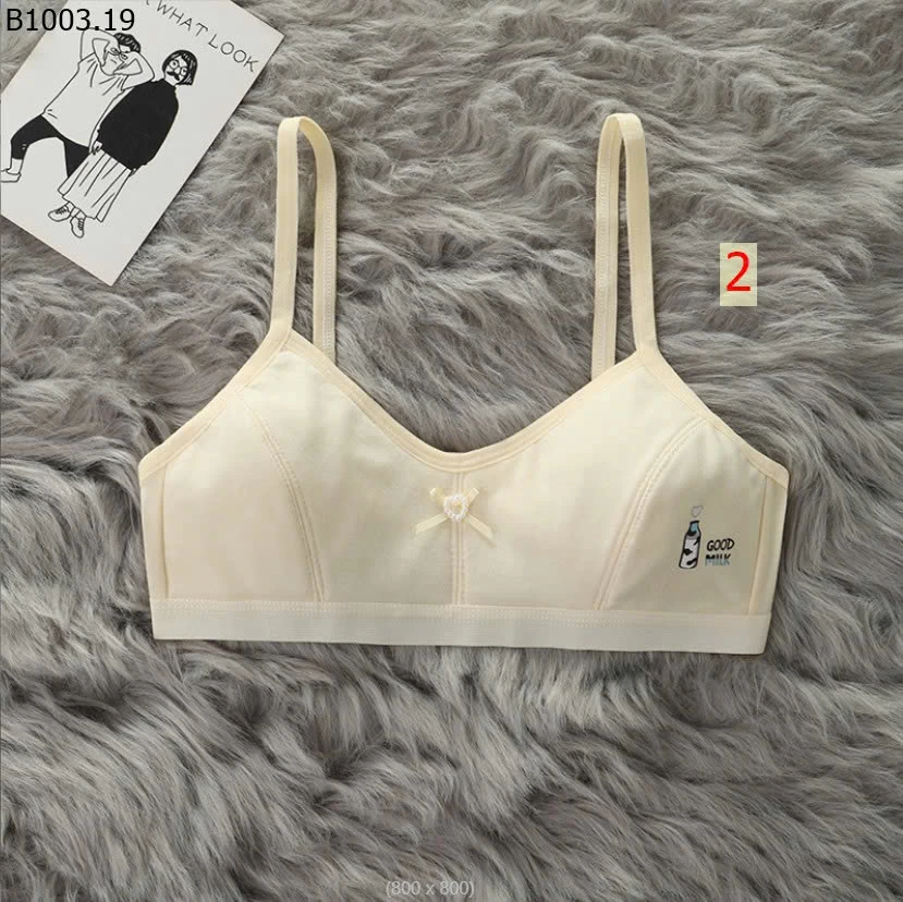 ÁO BRA NƠ QUAI GÀI NÚT CHO BÉ GÁI LỚN - Giá sỉ 87k/ set 4 cái mix