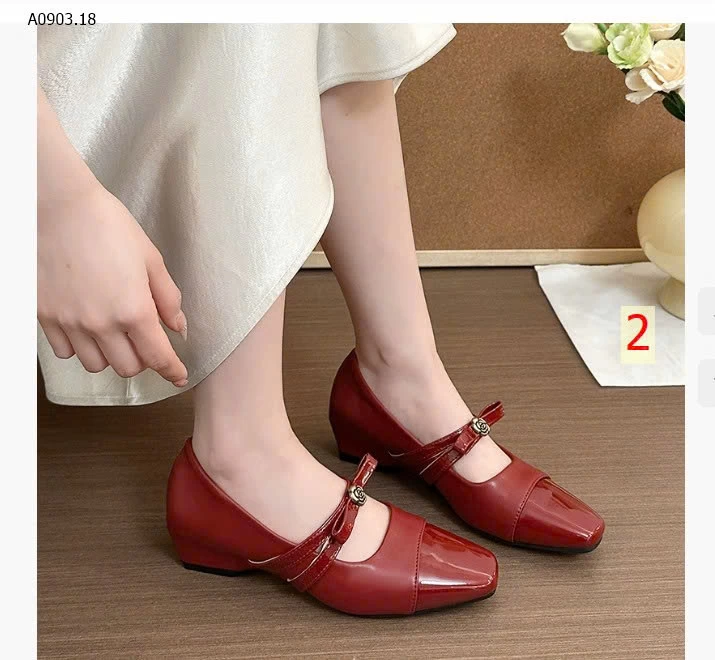 GIÀY CAO GÓT MARY JANE MŨI VUÔNG SANG TRỌNG - sỉ 228k