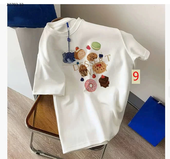 Áo thun nữ tay ngắn cổ tròn : giá sỉ 100k/c