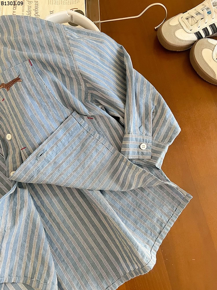 ÁO SƠ MI KẺ CHO BÉ AMBB Giá sỉ sz 90- 150 : 155k sz 160 : 172k sz 170 : 183k