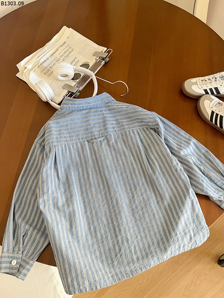 ÁO SƠ MI KẺ CHO BÉ AMBB Giá sỉ sz 90- 150 : 155k sz 160 : 172k sz 170 : 183k