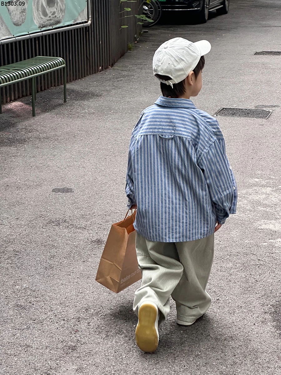 ÁO SƠ MI KẺ CHO BÉ AMBB Giá sỉ sz 90- 150 : 155k sz 160 : 172k sz 170 : 183k