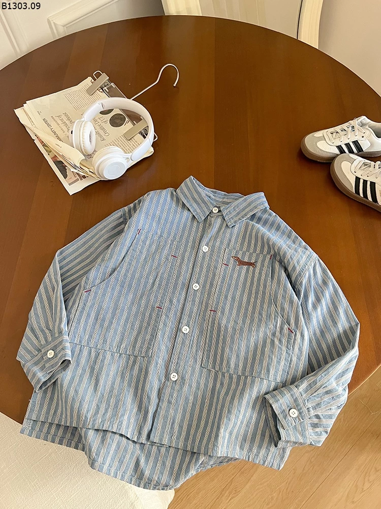 ÁO SƠ MI KẺ CHO BÉ AMBB Giá sỉ sz 90- 150 : 155k sz 160 : 172k sz 170 : 183k