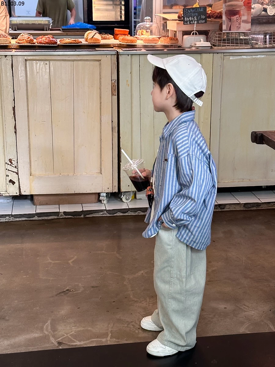 ÁO SƠ MI KẺ CHO BÉ AMBB Giá sỉ sz 90- 150 : 155k sz 160 : 172k sz 170 : 183k