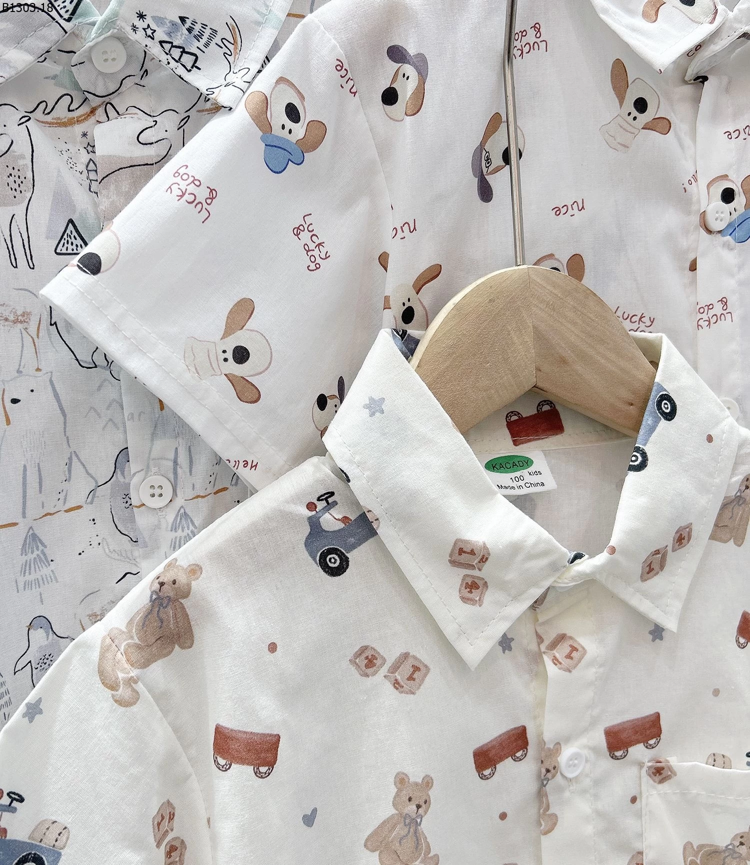 ÁO SƠ MI IN HÌNH KACADY Giá sỉ 123k