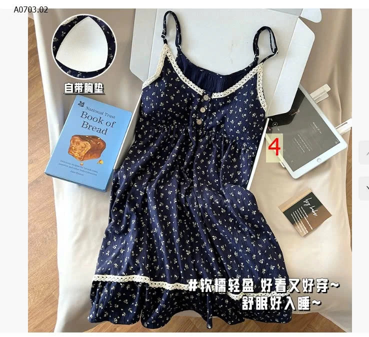 Bộ 2 dây sẵnn đệm ngực vải đũi nhăn siêu mát - sỉ 182k