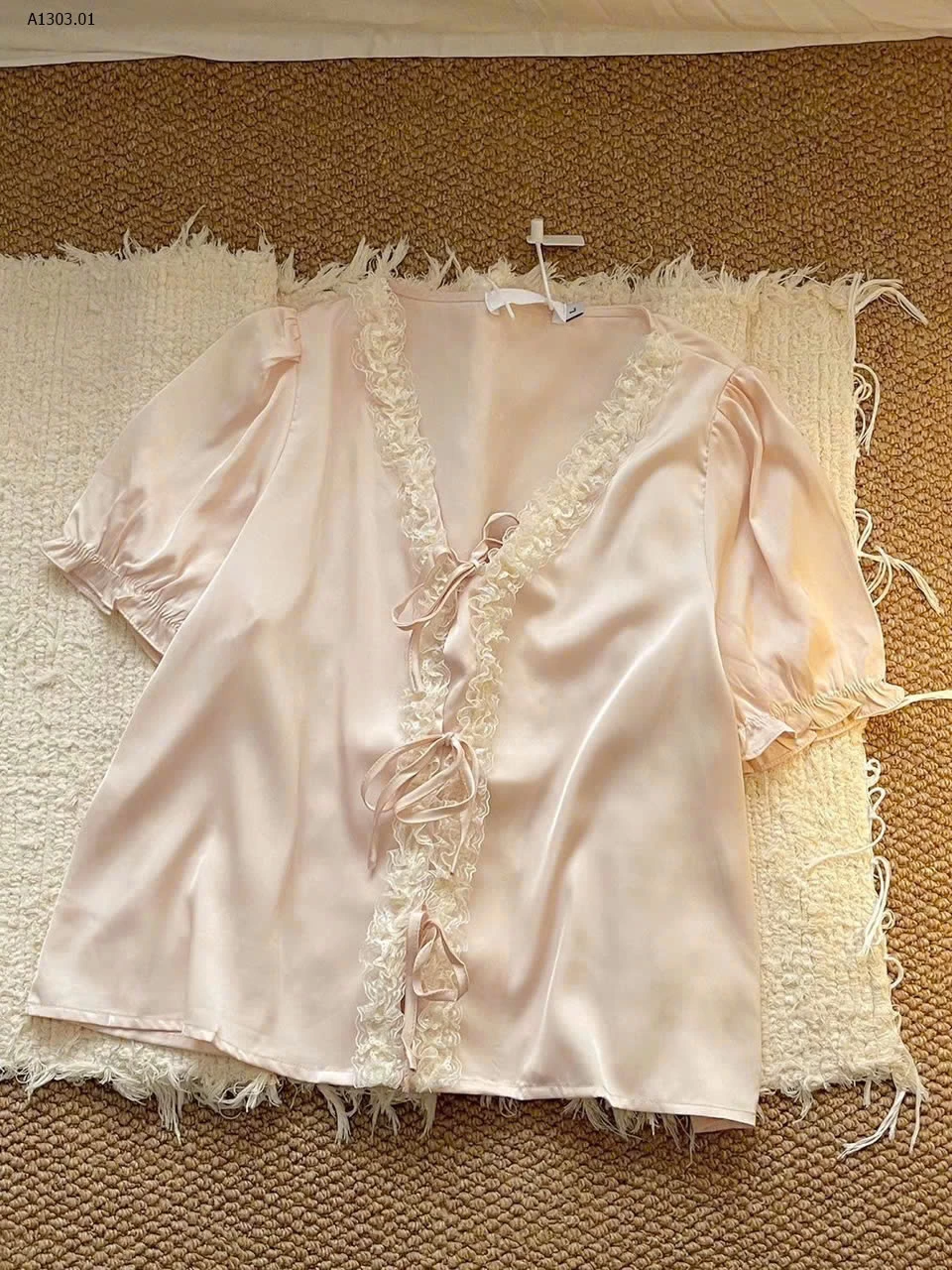 Pijama QC tone hồng pastel xinh xỉu - sỉ 135k