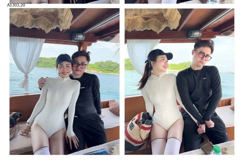 BỘ BƠI LIỀN THÂN DÀI TAY NỮ Giá sỉ -Mẫu 1-2 : 182k -Mẫu 3-4-5: 150k