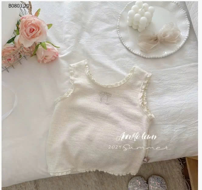 ÁO GÂN SÁT NÁCH THÊU NƠ NINGLI- sỉ 68k