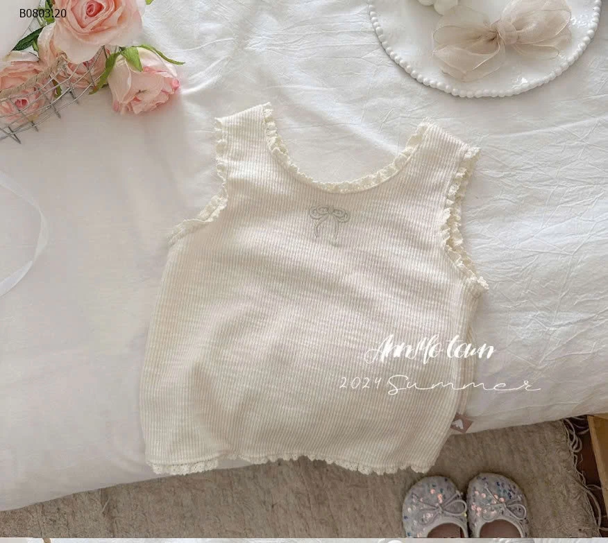 ÁO GÂN SÁT NÁCH THÊU NƠ NINGLI- sỉ 68k