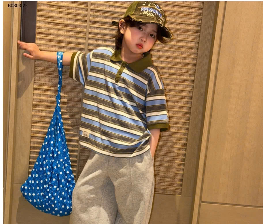 POLO KẺ XANH- sỉ 175k