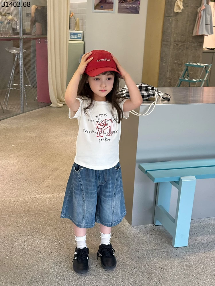 SET ÁO PHÔNG MIX QUẦN JEAN AMBB Giá sỉ sz 90-150: áo 98k, quần 185k sz 160: áo 108k, quần 196k sz 170: áo 115k, quần 213k