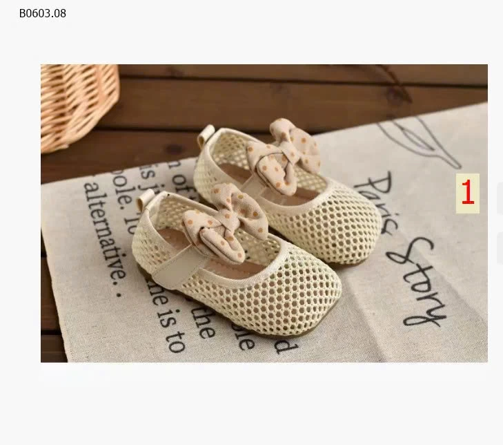 Giày sandal mùa hè cho bé gái có nơ-Giá sỉ sz 23-27 : 135k sz 28-32 : 148k