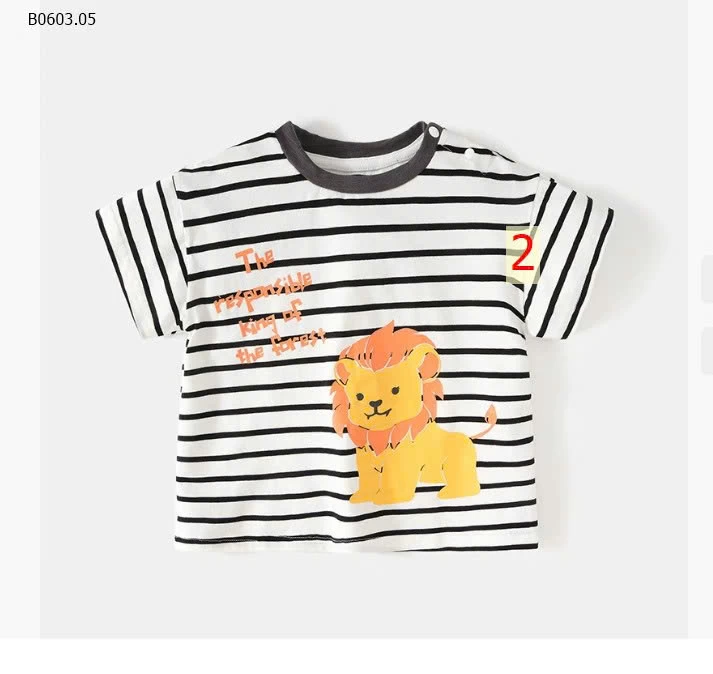 Áo cộc tay cho bé – mát mẻ cả mùa hè Giá sỉ 75k