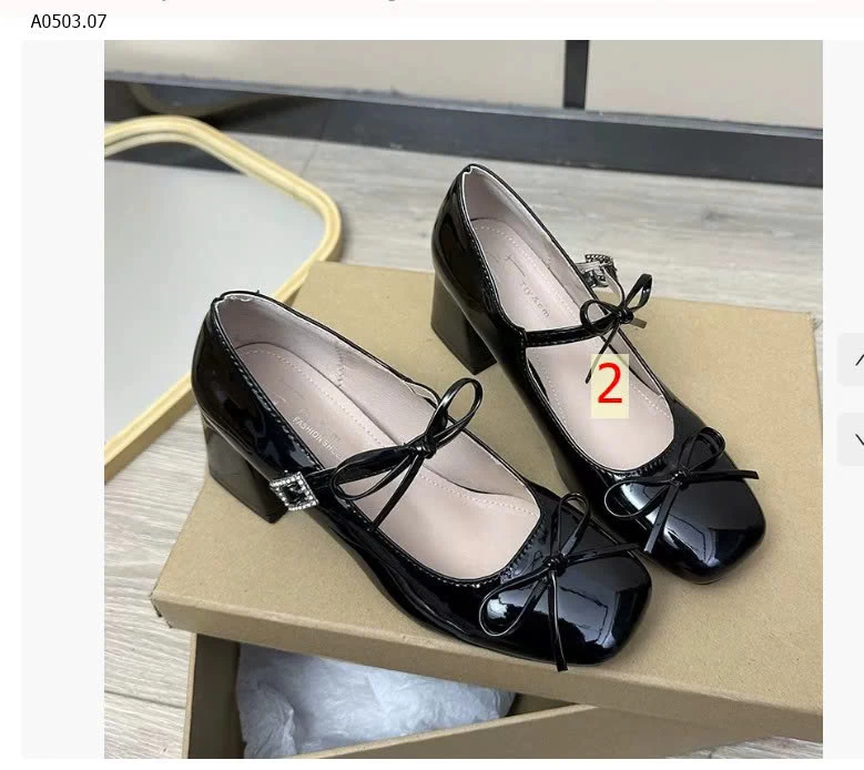 NEW ARRIVAL – Giày búp bê gót vuông siêu xinh - sỉ 157k