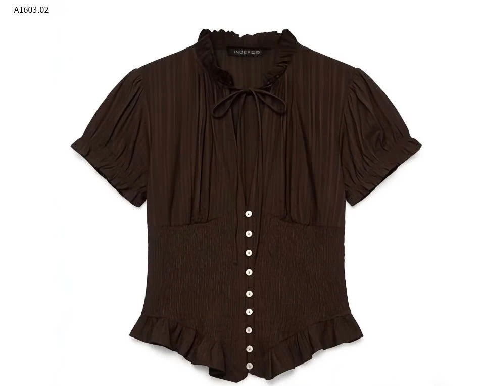 ÁO NỮ TAY NGẮN CỔ CHỮ V- sỉ 225k