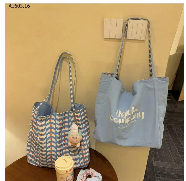 TÚI TOTE NỮ ĐA DẠNG DÙNG DC 2 MẶT - sỉ 66k