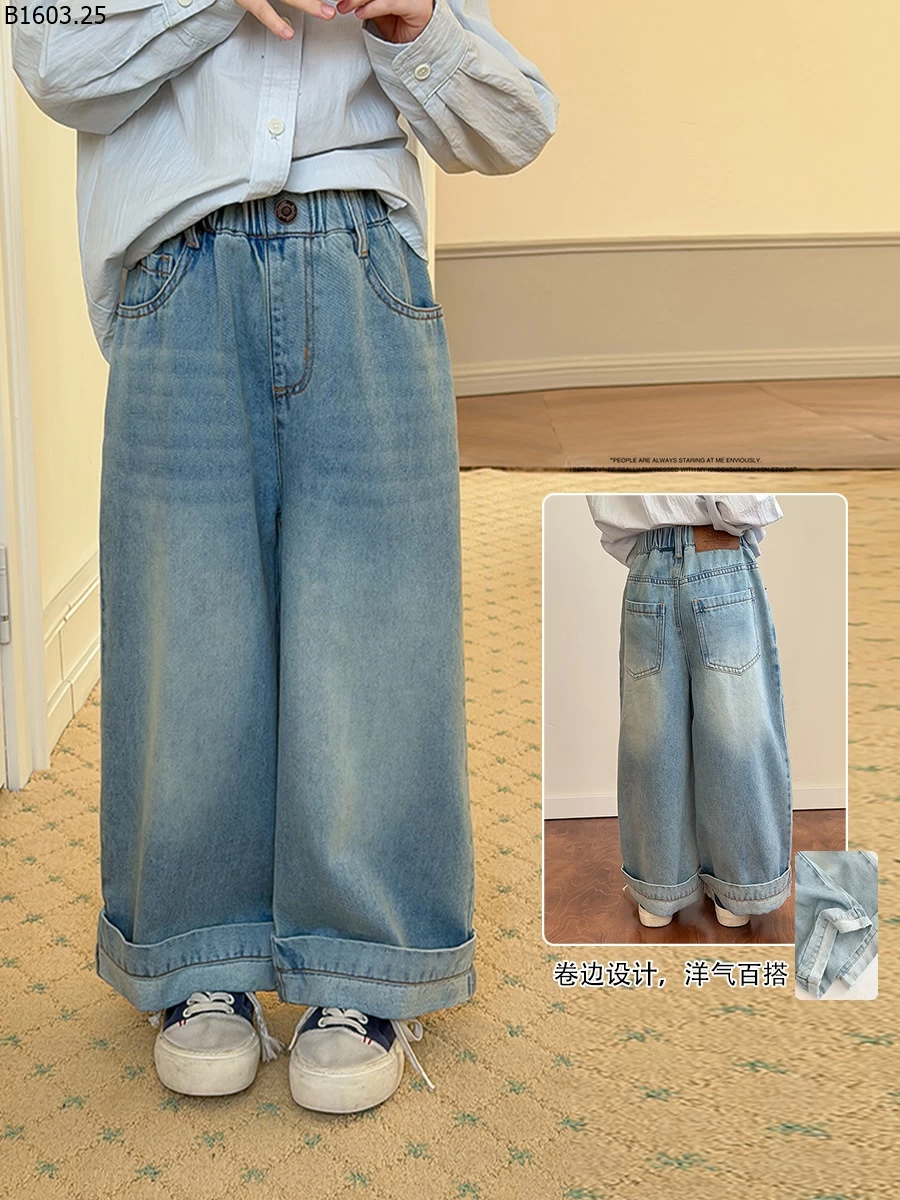 Quần jeans ống đứng kiểu Hàn Quốc đơn giản NHÀ AMBB giá sỉ sz 100-150 : 229k sz 160 : 248k sz 170 : 268k