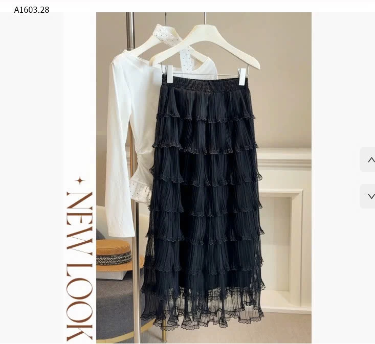 CHÂN VÁY VOAN TẦNG ANNA- sỉ 218k