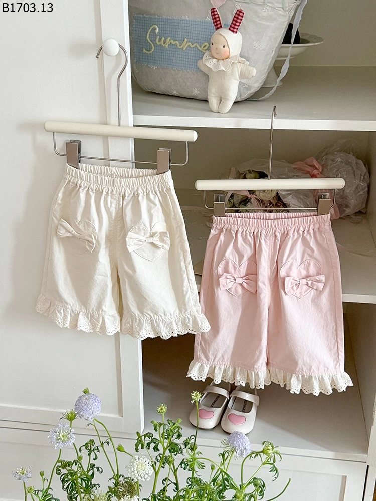 QUẦN NƠ VIỀN REN CHO BG sỉ 169k