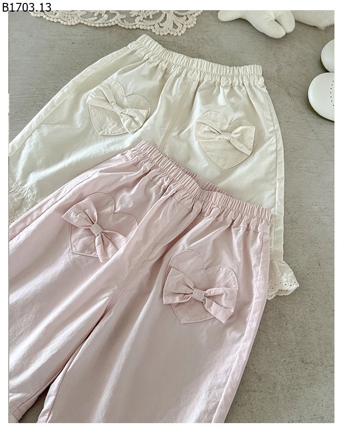 QUẦN NƠ VIỀN REN CHO BG sỉ 169k