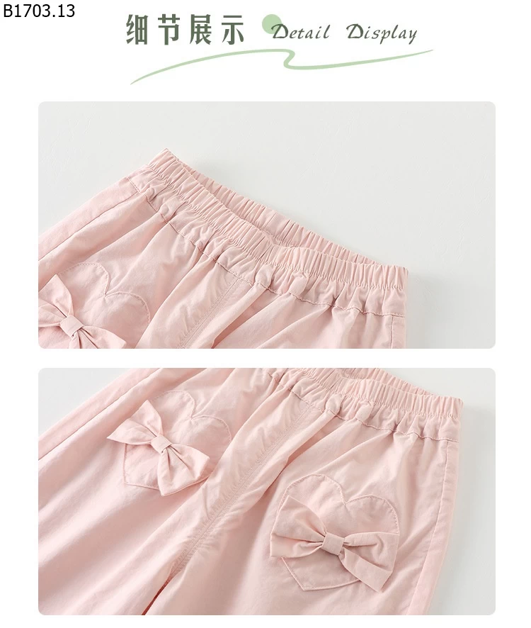 QUẦN NƠ VIỀN REN CHO BG sỉ 169k