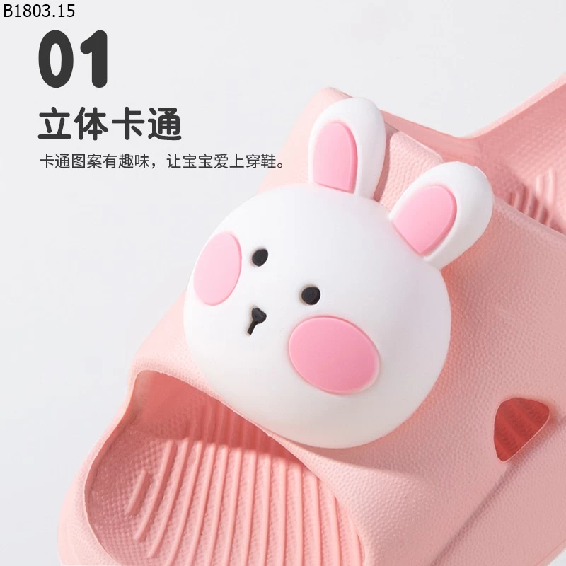 dép EVA đế mềm họa tiết hoạt hình cho bé giá sỉ 112k