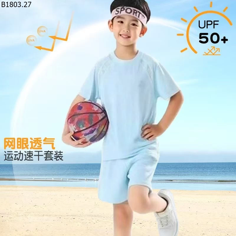 BỘ ĐỒ THỂ THAO CHỐNG NẮNG sỉ sz 90-110: 80k 120-140: 92k 150-170: 106k