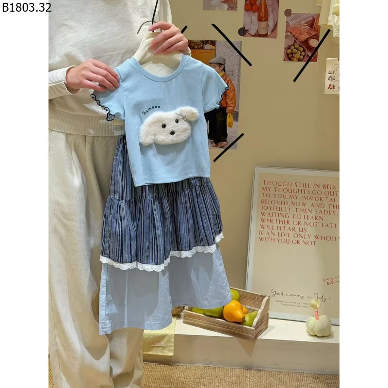 SET ÁO HÌNH CÚN MIX QUẦN CHO BG sỉ 317k